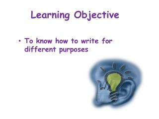 Learning Objective