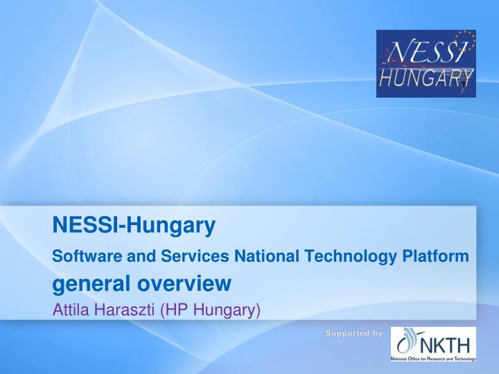 nessi hungary software and services national technology platform general overview