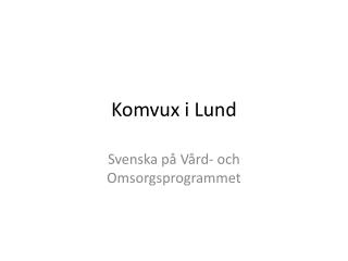 komvux i lund