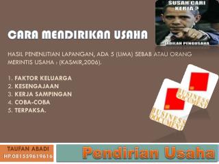 pendirian usaha