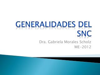 generalidades del snc