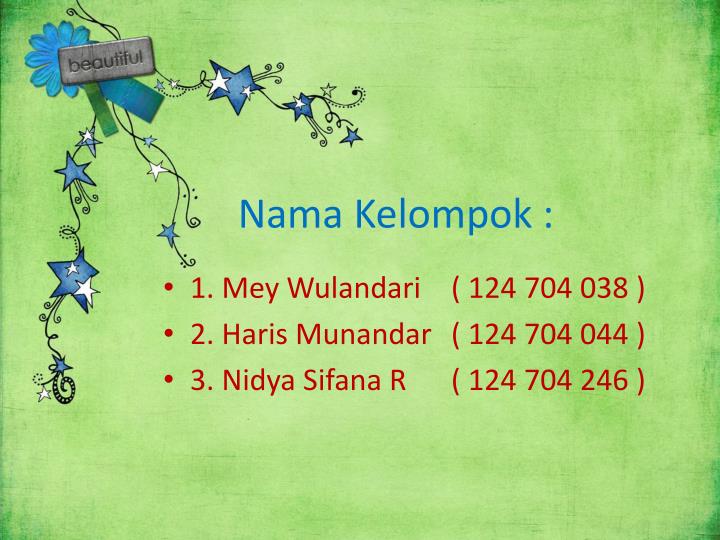 Ppt Nama Kelompok Powerpoint Presentation Free Download Id3452487