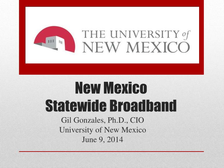 new mexico statewide broadband