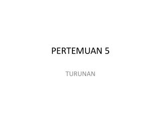 PERTEMUAN 5