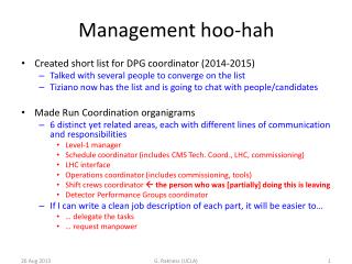 Management hoo-hah