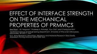 Effect of Interface Strength on the Mechanical Properties of PRMMCs