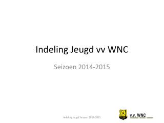 indeling jeugd vv wnc