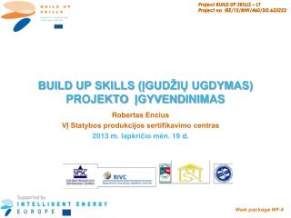 build up skills gud i ugdymas projekto gyven d inimas