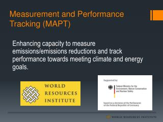 Measurement and Performance Tracking (MAPT)