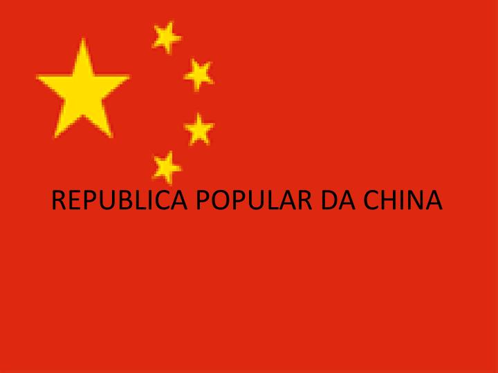 republica popular da china