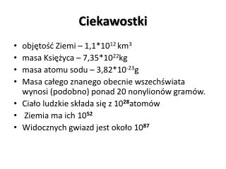 ciekawostki