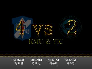 4 vs 2 kmu yic