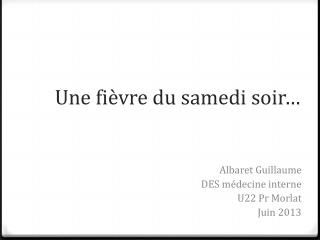 une fi vre du samedi soir