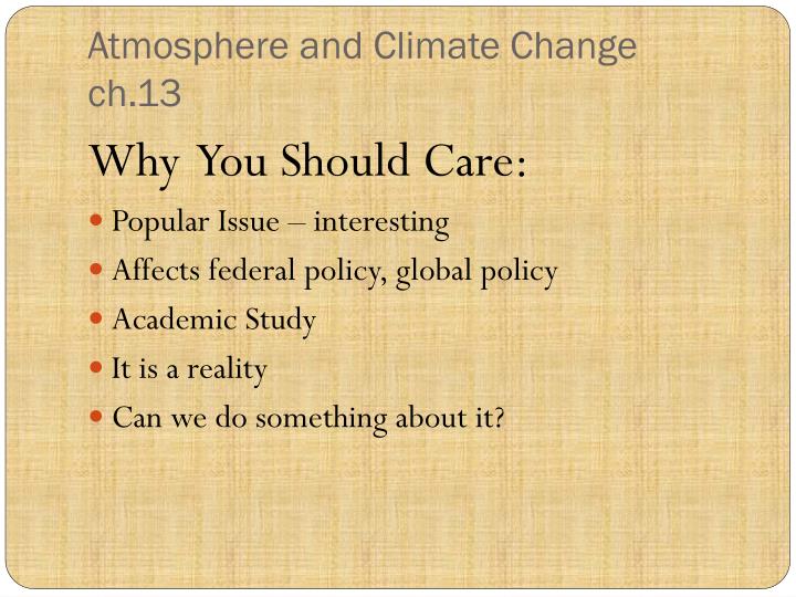 atmosphere and climate change ch 13