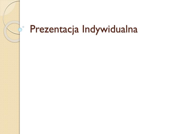 prezentacja indywidualna