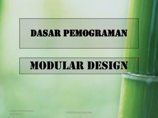 dasar pemograman