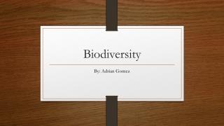 biodiversity