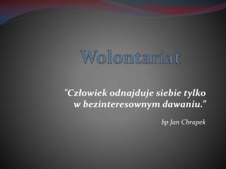wolontariat
