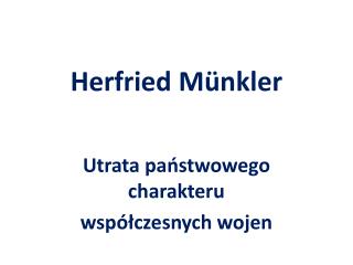 herfried m nkler