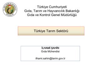 t rkiye tar m sekt r