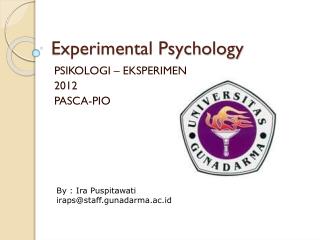 Experimental Psychology