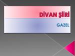DİVAN ŞİİRİ - slide 1