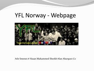 YFL Norway - Webpage