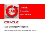 XML Exchange Development - slide 1