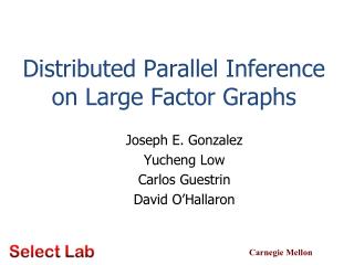 Distributed Parallel Inference on Large Factor Graphs