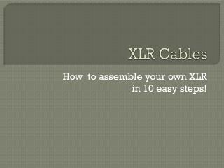 XLR Cables