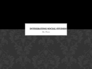 Integrating Social Studies