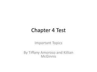 Chapter 4 Test