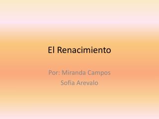 el renacimiento