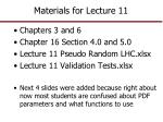 Materials for Lecture 11