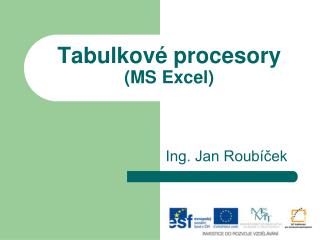 tabulkov procesory ms excel