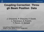 Advanced Techniques for Coupling Correction in Low-Emittance Rings - slide 1