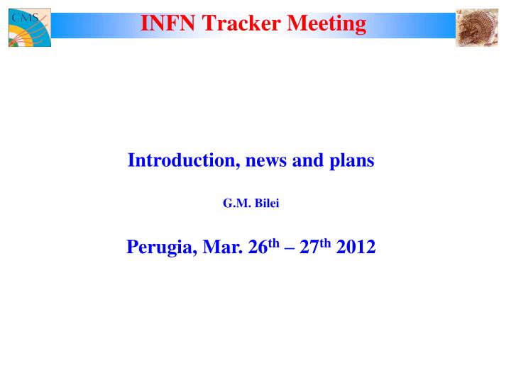 infn tracker meeting