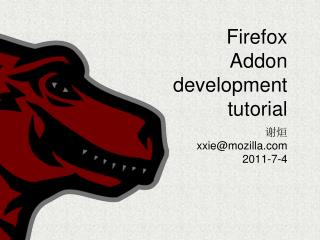 Firefox Addon development tutorial