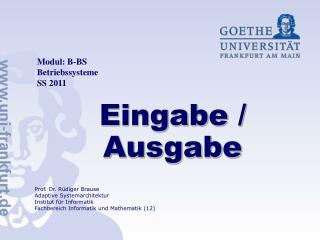 eingabe ausgabe