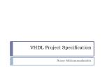 VHDL Project Specification and Schedule for FPGA Design - slide 1