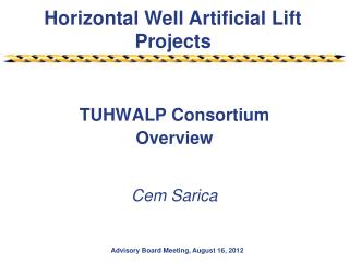 TUHWALP Consortium Overview