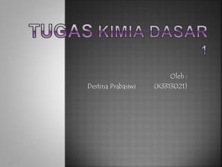 tugas kimia dasar 1