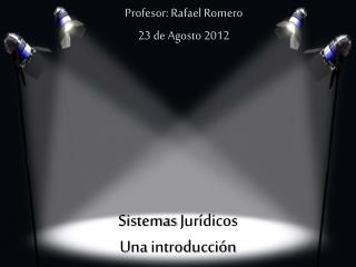 sistemas jur dicos u na introducci n