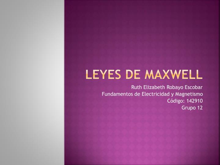 leyes de maxwell