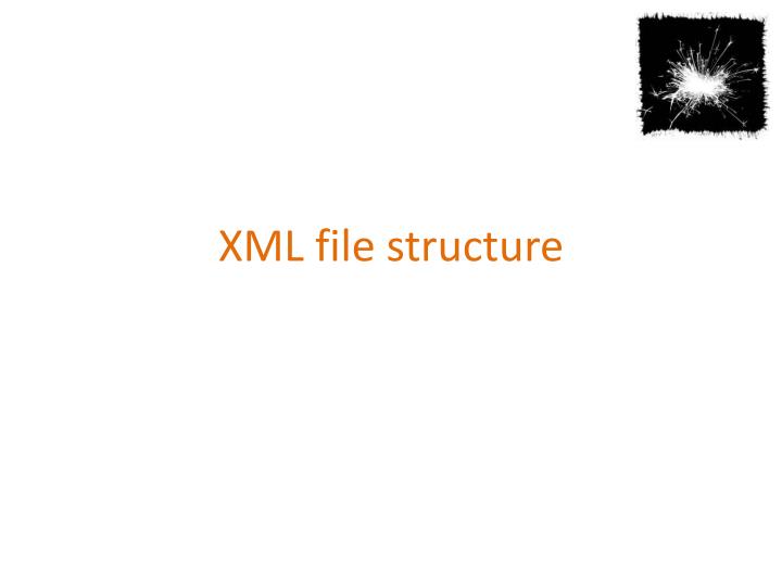 xml file structure