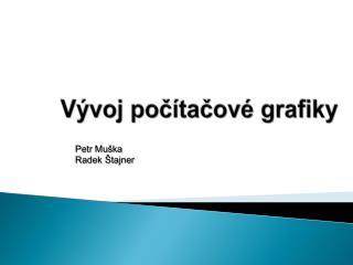 v voj po ta ov grafiky