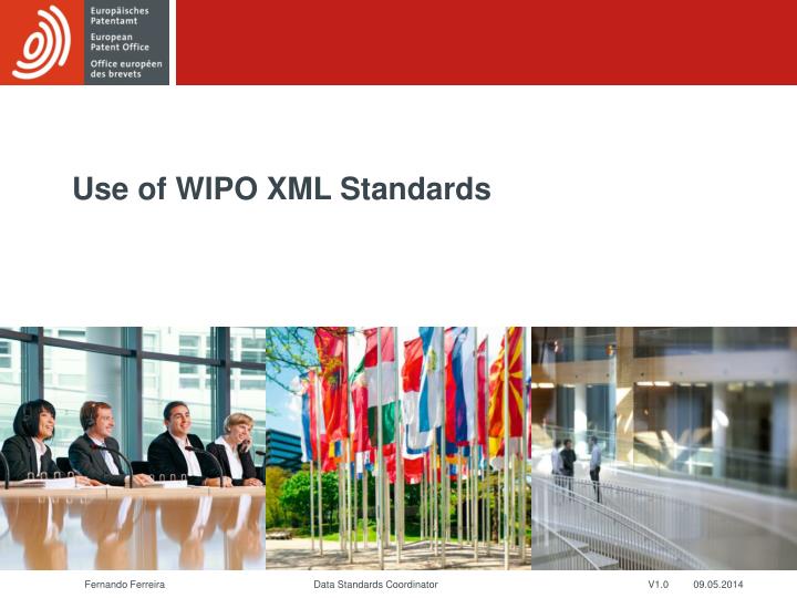 use of wipo xml standards