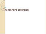 Thunderbird extension - slide 1