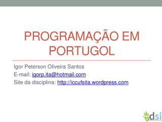programa o em portugol