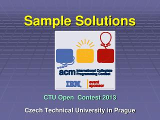 sample solutions ctu open contest 2013 czech technical university in prague